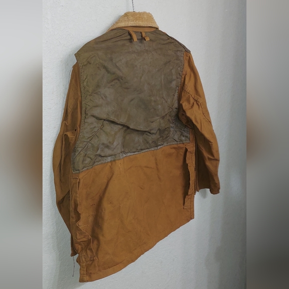 Vintage 70's •● SAFTBAK Hunting Jacket ●•Water Repell Duck Bird Game Pouch Coat - Picture 6 of 7